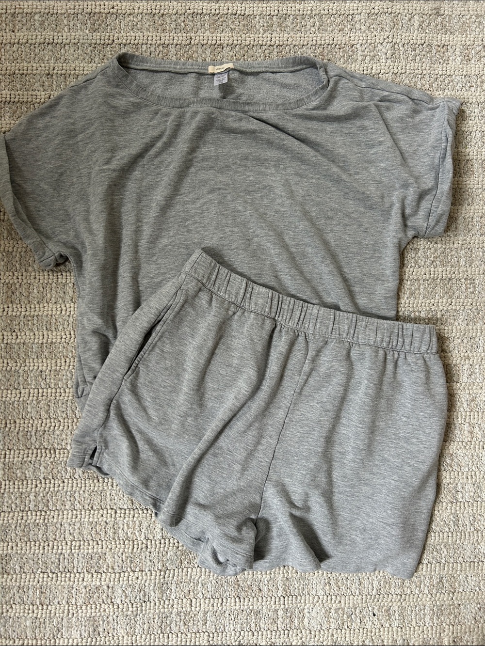Eberjey softest sweat pajama set top and shorts